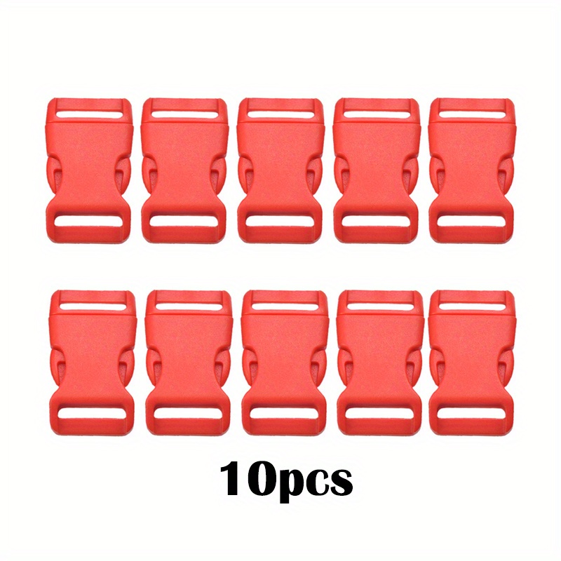 10pcs 20mm Colored Plastic Buckle Pet Collar Buckle Umbrella Rope Bracelet  Woven Belt Buckle Luggage Accessories - Arts, Crafts & Sewing - Temu