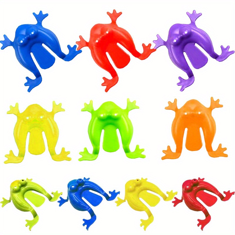 Jumping Frog Toys stock image. Image of pink, frog, orange - 22932225