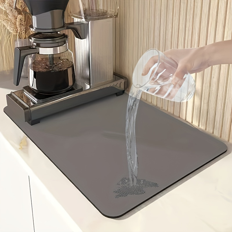 Coffee Mat Anti-Slip Coffee Maker Mat For Kitchen Counter Washable  Countertop Spill Mats For Bar Home Espresso Machine Mat - AliExpress