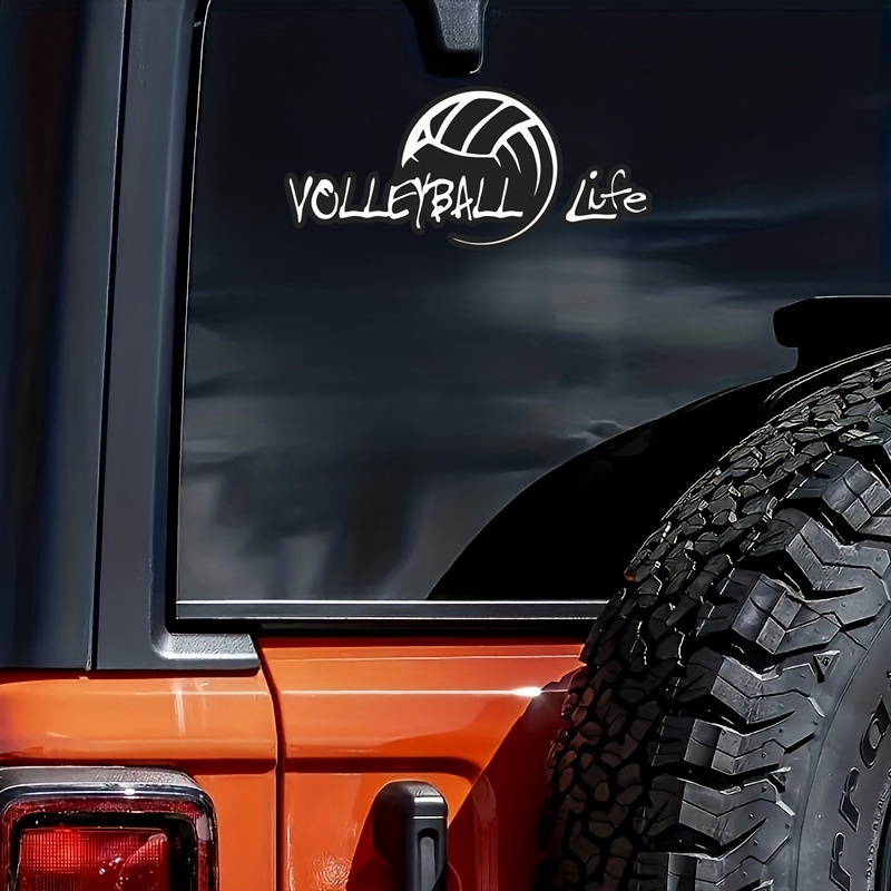 

1pc Volleyball Life Vinyl Decal Sticker For Cars Trucks Van Suvs Walls Cups Laptops