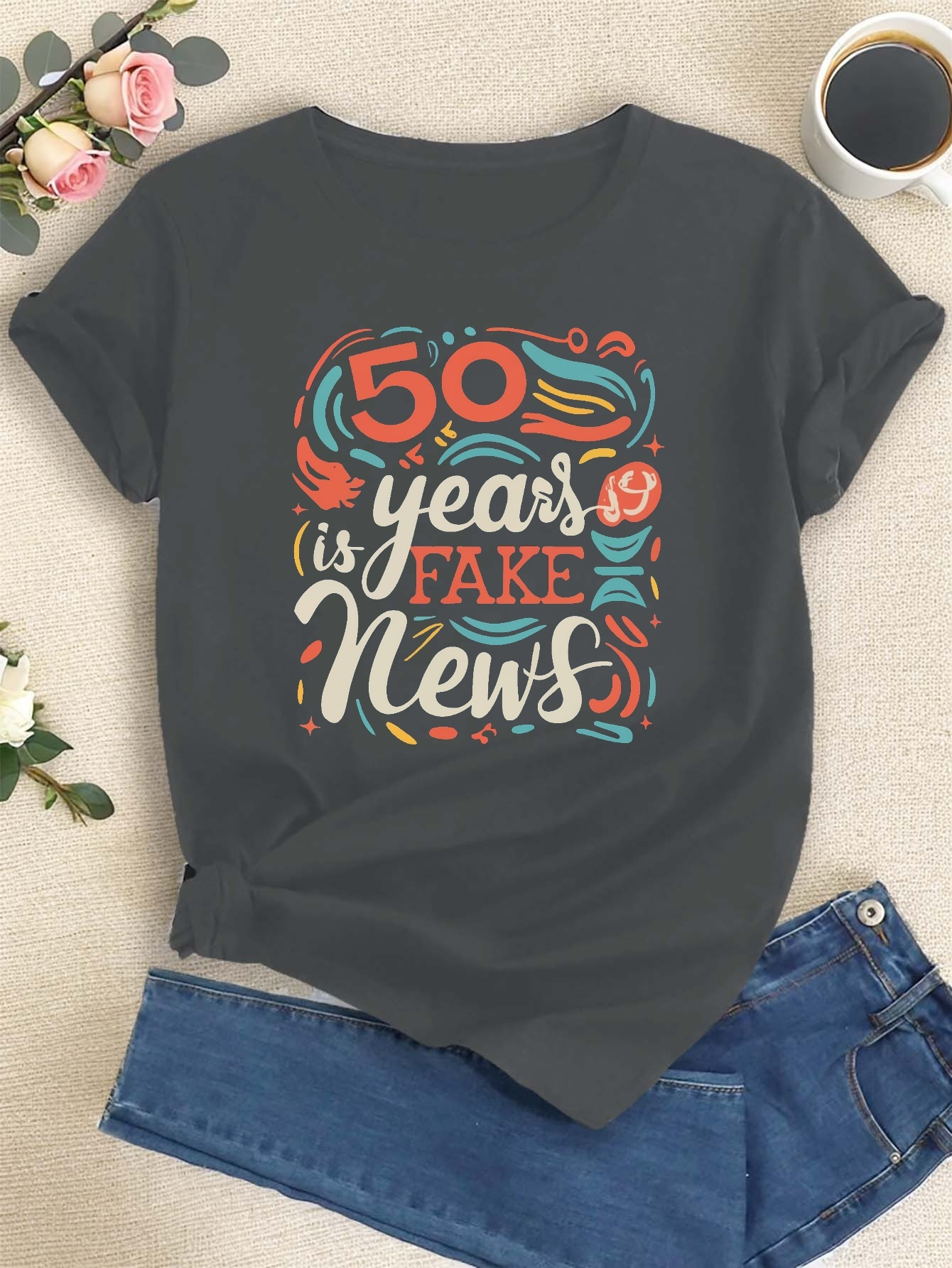 50 cumpleaños de 50 años de regalo de cumpleaños feliz' Camiseta mujer