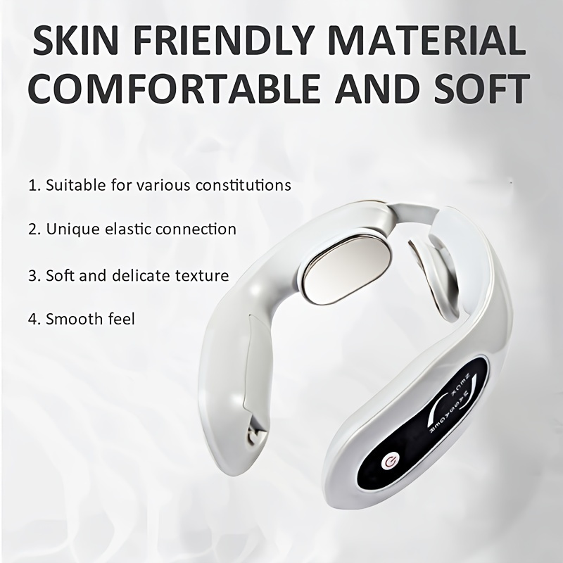 Smart Electric Neck Massager with Heat for Pain Relief Portable Neck  Massager with Remote Control Cordless Health Care Gifts