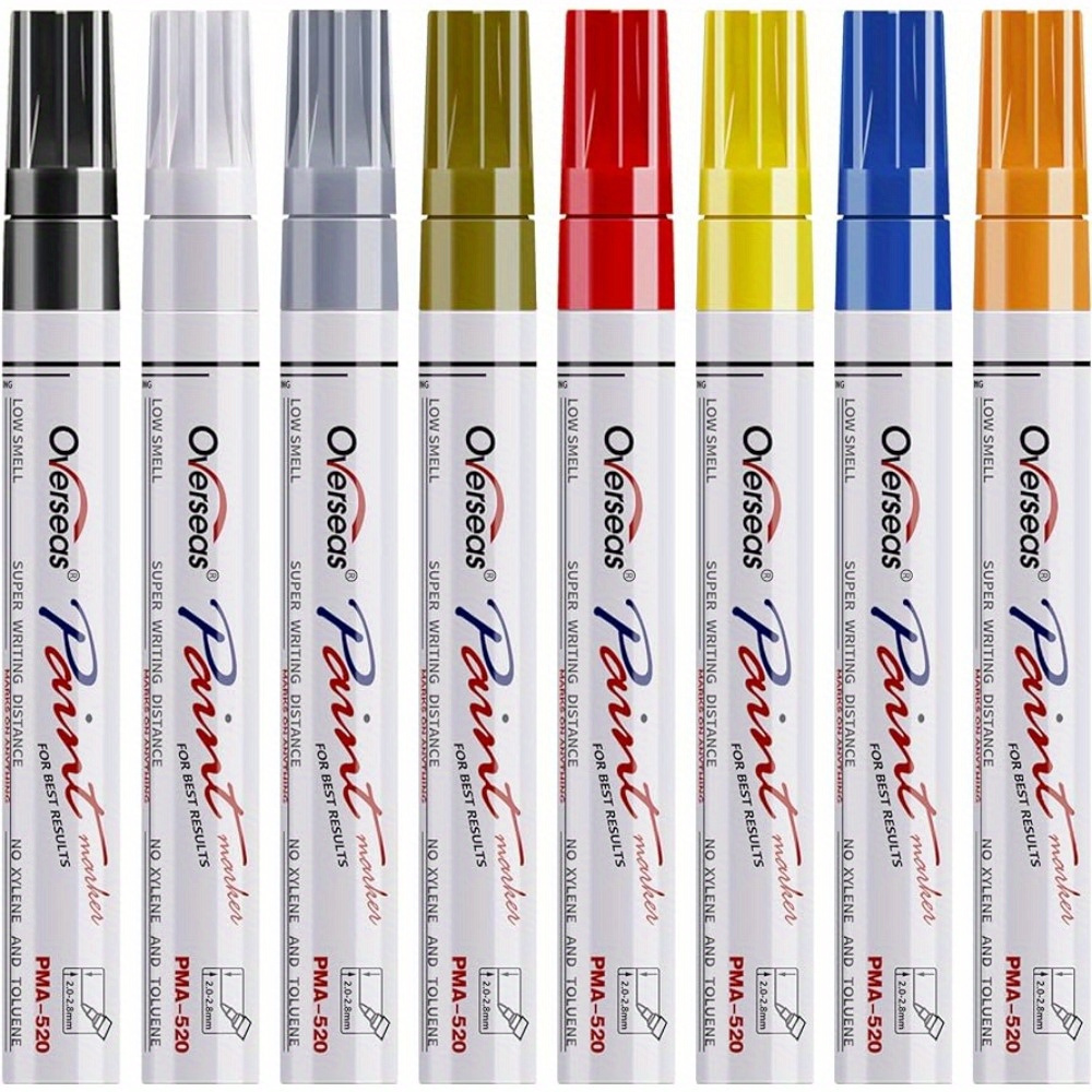 Embellish Acrylic Paint Marker Pens, Set of 12 Colors Markers Water Based Paint Pen for Rock Painting, Canvas, DIY Craft, School