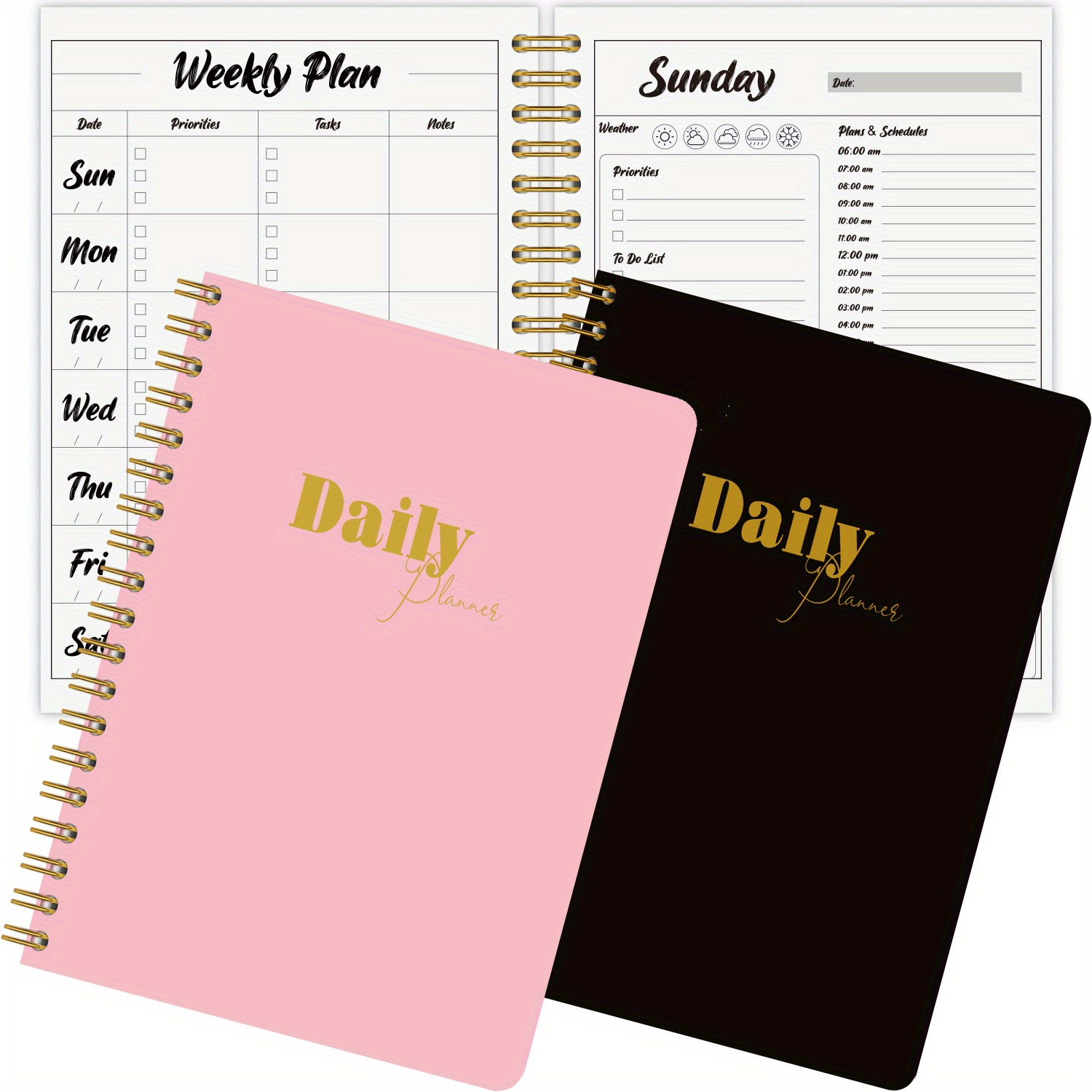 Daily Planner Undated Minimalism Planner 52 Sheets Academic Agenda With To  Do List, Follow Up, Appointment, Schedule And Notes, 100gsm Paper