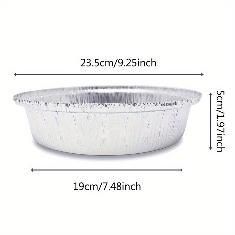 Aluminum Pie Pans Round Foil Baking Tins For Deliciouspies, A Crispy  Piecrust, Or Delectabletart,quiche, Flan Or - Temu