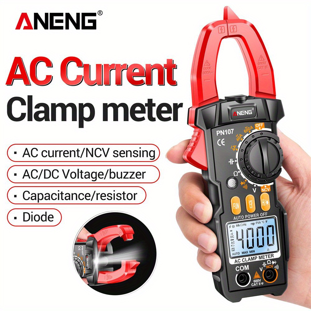Cheap ANENG ST201 Digital Clamp Multimeter 4000 Counts Clamp