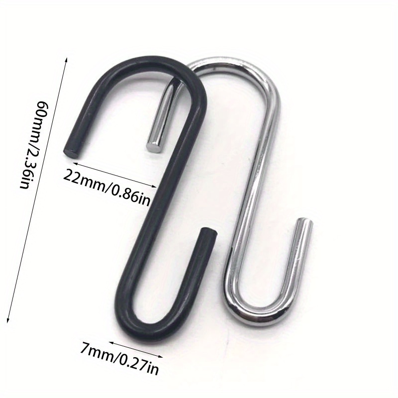 10pcs Stainless Steel S-shaped Hook Multi-function Kitchen Tool