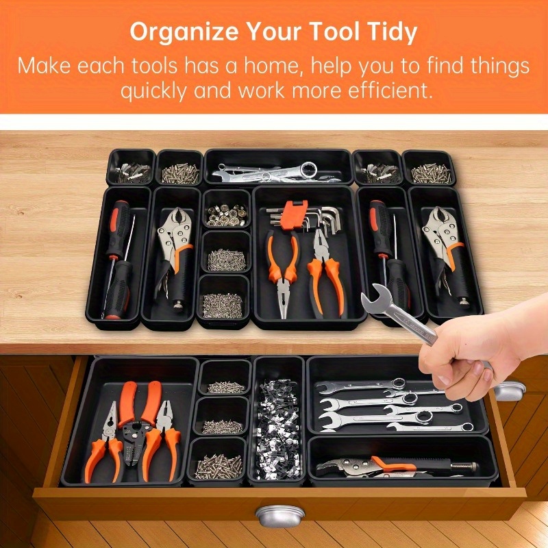 Upgraded Tool Box Organizer Tray Toolbox Desk Drawer - Temu