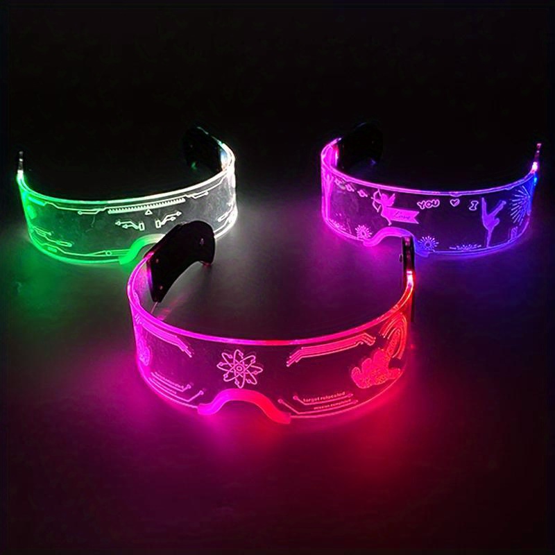 Flashing Led El Wire Party Glasses Favored Halloween Party - Temu