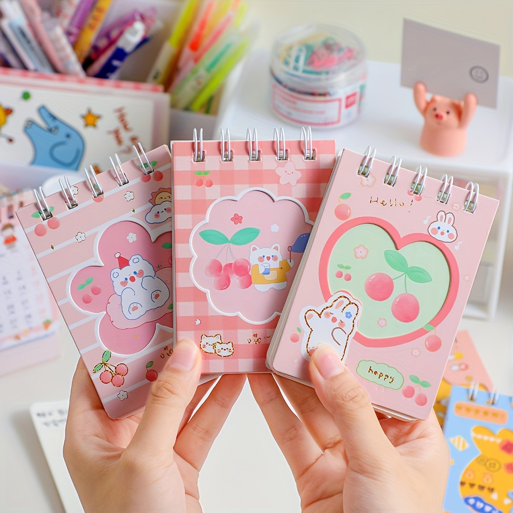 CAHIER,G--Cahier à reliure Kawaii pour fille, joli carnet de notes