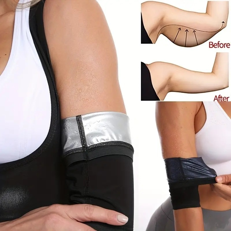 1 Pair Slimming Arm Shaper Massager Sleeves-Get Toned Arms Burn Fat with  Breathable Elastic Compression Wraps!