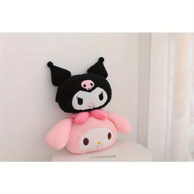 Hello Kitty - Peluche Hello Kitty Robe Noir Tête de Mort - 15cm