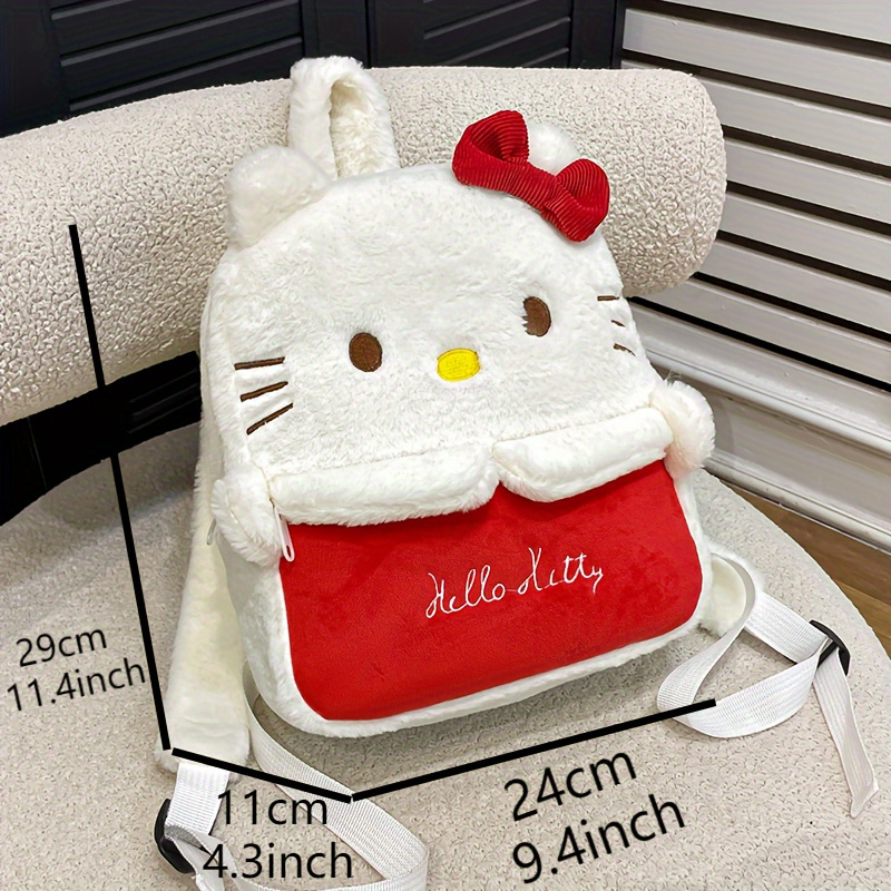 Hello Kitty Kuromi Cute Cartoon Plush Backpack Nueva Mochila - Temu