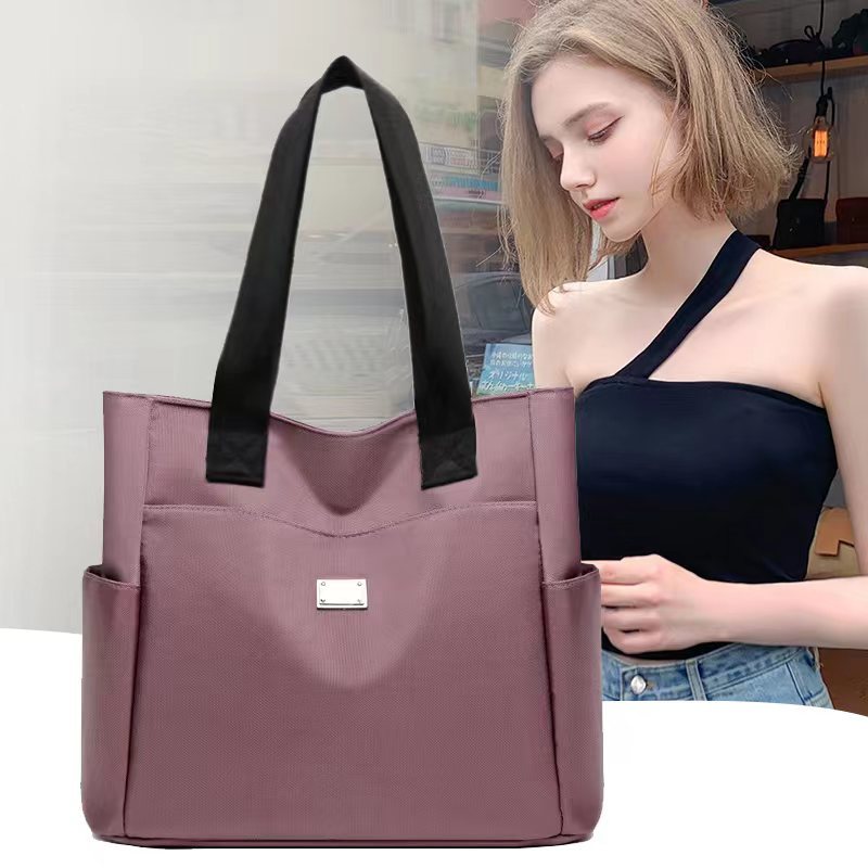 Fashion Oxford Cloth Tote Bag Lightweight Shoulder Bag - Temu