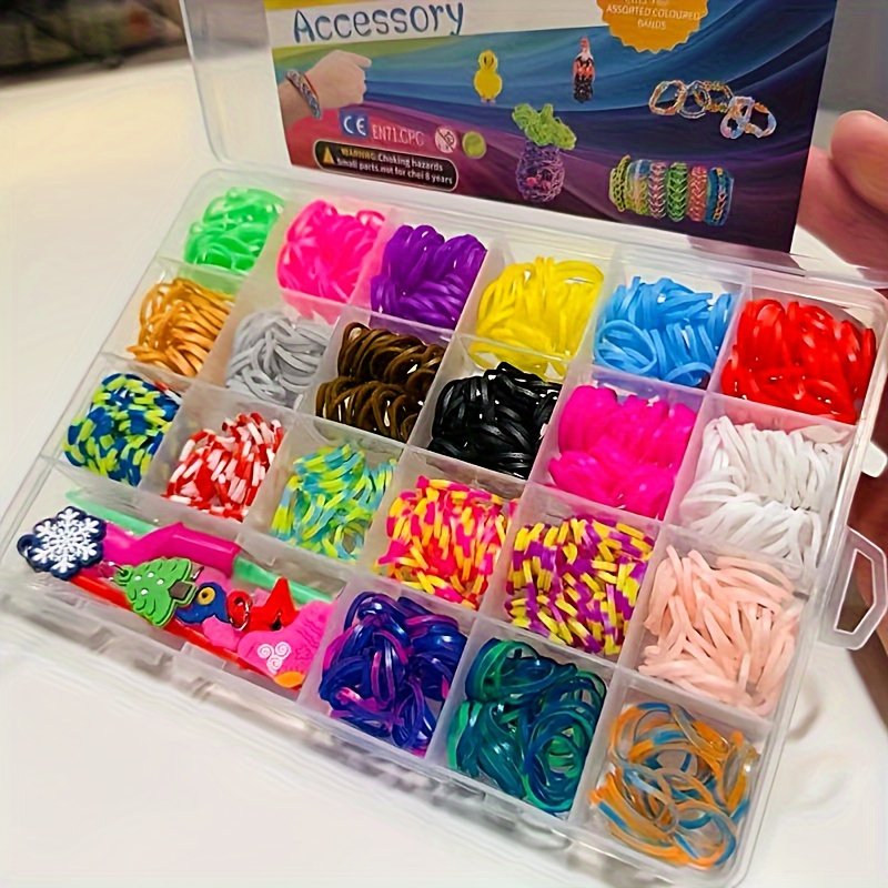 100 PCS Kids Clips Rubber Band C-Clips Loom Band Clips Bracelet Making DIY  Plastic Connectors Refills For Loom Bracelets (Clear)