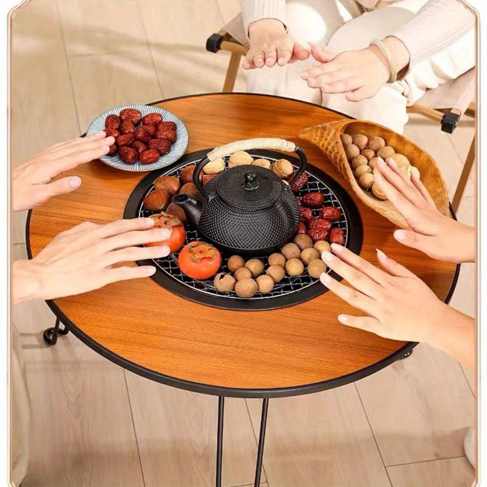 Barbacoa portátil plegable para parrilla de carbón, escritorio de barbacoa  de mesa al aire libre de acero inoxidable ahumador barbacoa para cocinar al