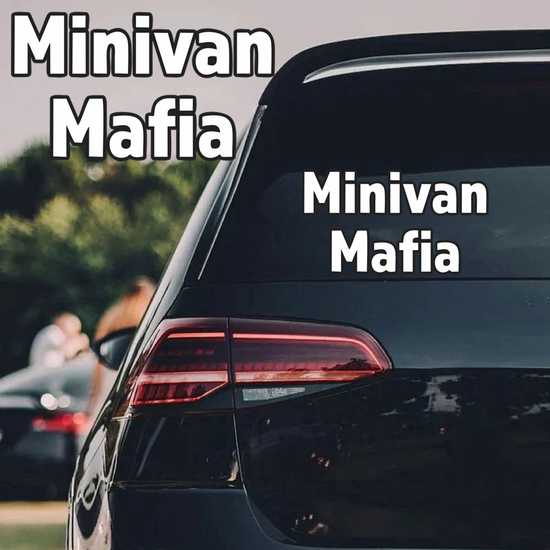 1pc Minivan Mafia Sticker Vinyl Decal Self-adhesive Sticker For Cars Trucks  Vans SUVs Walls Cups Laptops