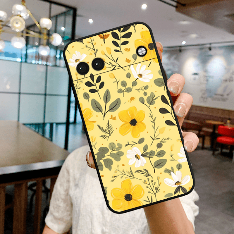 

Cute Flower Tpu Anti-fall Protective Silicone Soft Shockproof Phone Case For Pixel 6/6 Pro/6a/7/7 Pro/7a/8/8 Pro