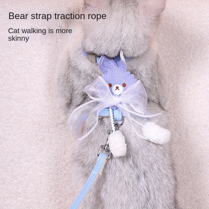 Walking toy cat with hot sale lead