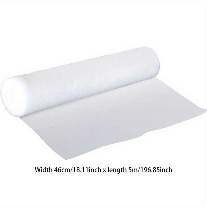 1 Roll Kitchen Oil Filter Mesh - High Temperature Resistant Non-Woven Fabric Smoke Dust Cover for Range Hood, No Battery Required