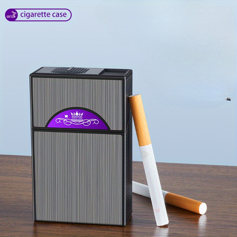 1pc Luxus Zigaretten Aufbewahrungsbox Herren Geschenk Kreative Metall  High-end Zigarettendose Zigarettenschachtel 20 Zigarettenschachteln  Kapazität, Mehr Kaufen, Mehr Sparen