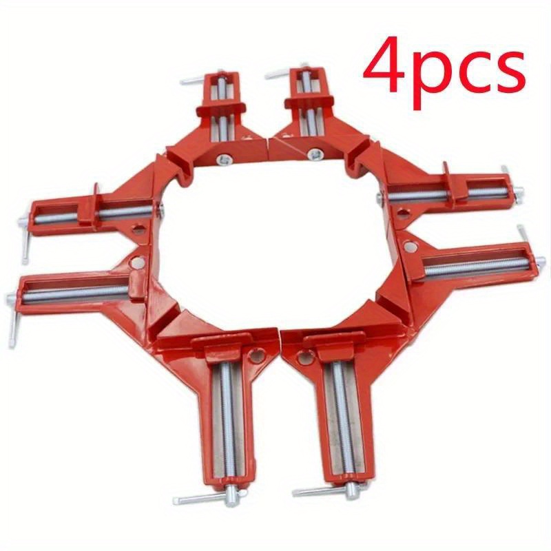 2 4pcs 90 degrees angle clamp right angle woodworking frame clamp multifunction diy glass corner holder woodworking hand tool