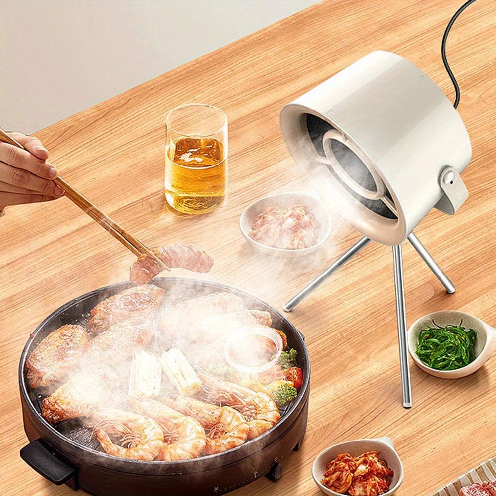 Desktop Range Hood, Mini Range Hood Large Suction, USB Portable Exhaust Fan Detachable 3 Gears, For Indoor BBQ Hot Pot details 3