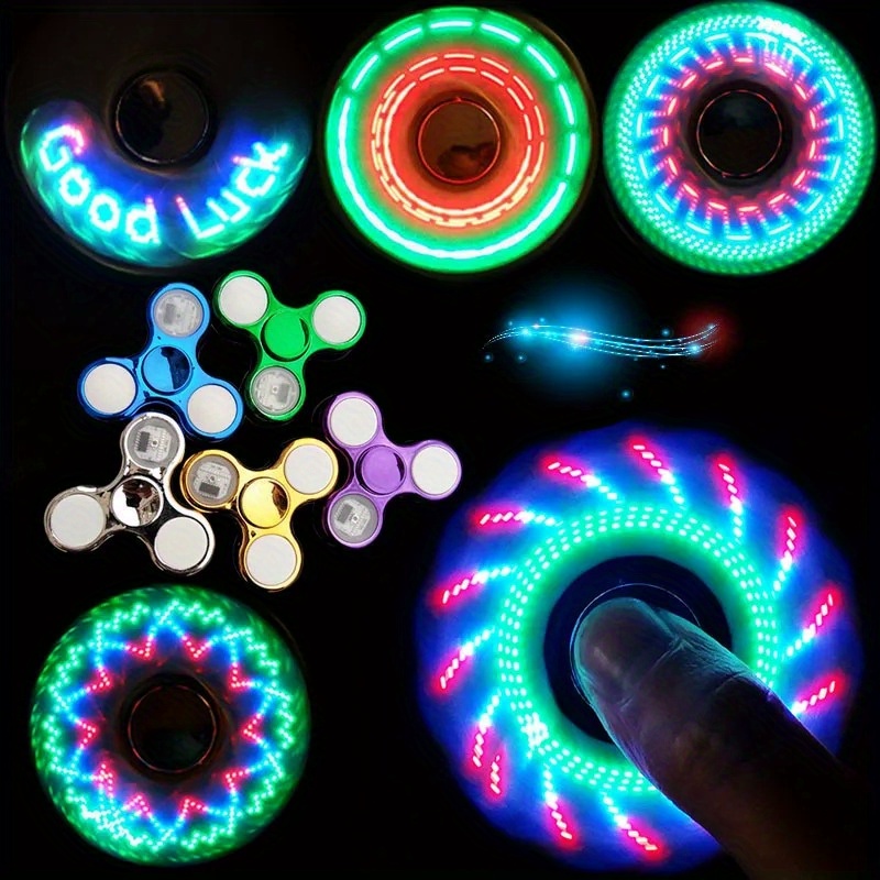 Fidget Spinner Glow In The Dark Adult Toy Anti Stress - Temu