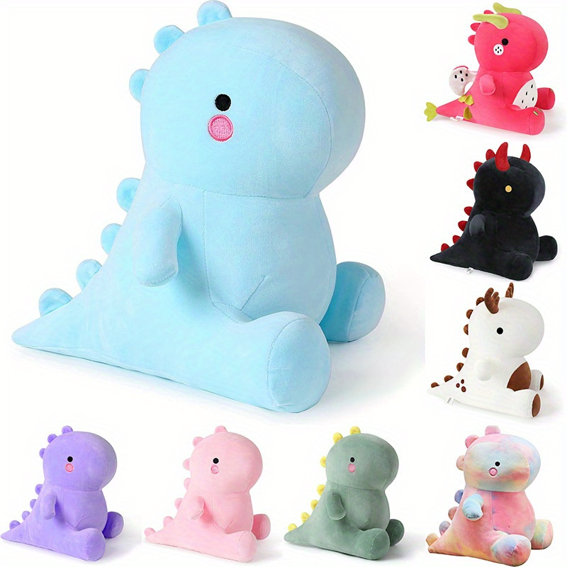  Juguetes de peluche de animales, diseño de dinosaurio suave,  para regalo, niños y niñas (verde, 9 pulgadas) : Juguetes y Juegos