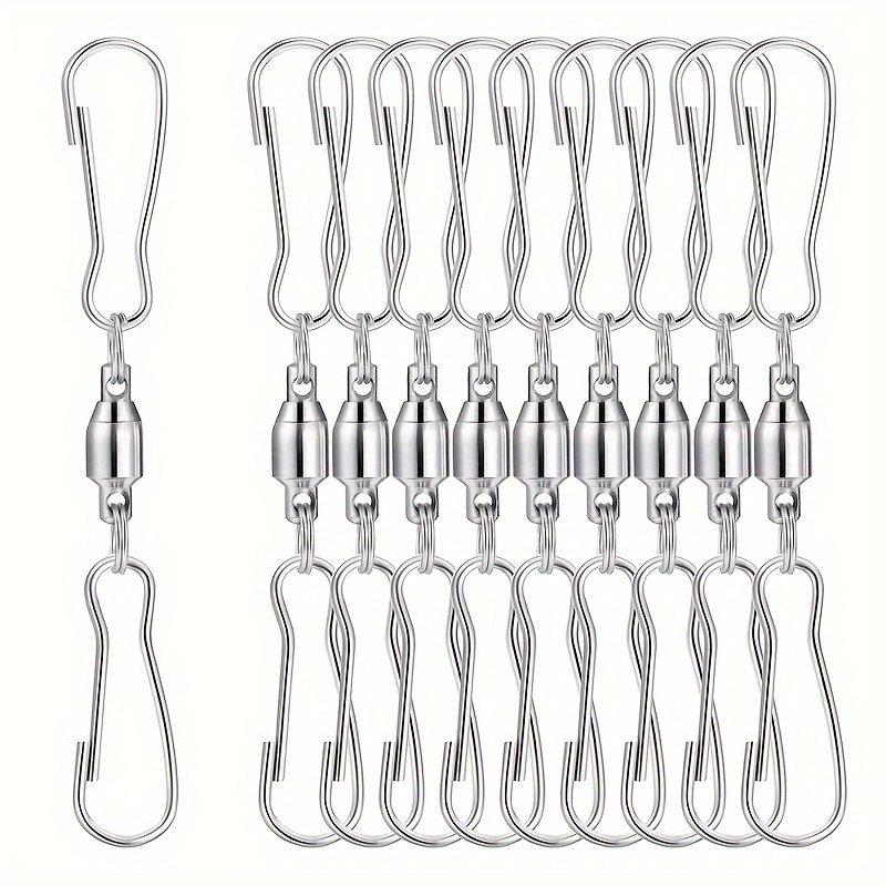 Swivel Hooks Clips Smooth Spinning Dual Clip Hanging - Temu