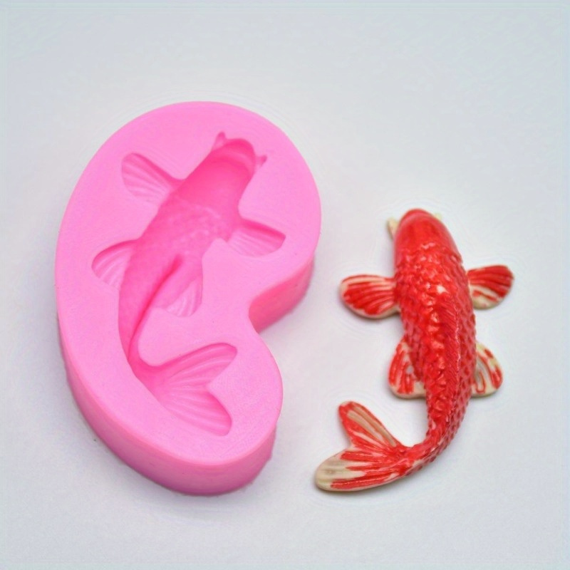 Carp Silicone Molds Diy Animal Resin Molds Koi Fish Epoxy - Temu