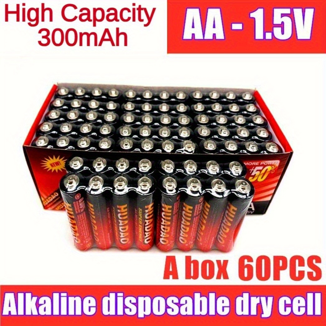 Aa Batteries Lr6 1.5v Double A Battery Alkaline Battery For - Temu