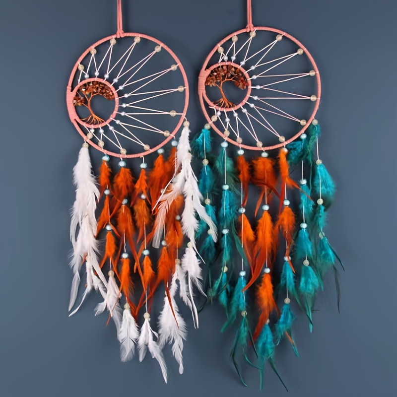 1pc Dream Catcher, Glow Ind Dark Luminous Dream Catcher, Native Indian  Bedroom Decoration, Hanging Ornament, Fluorescent Beads * Wall Hangi