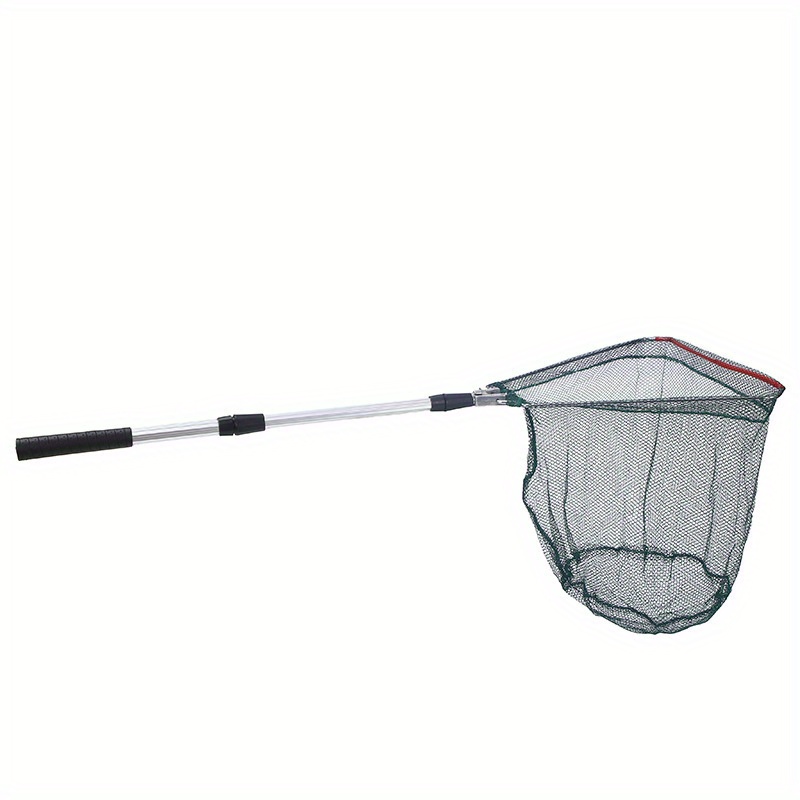 1pc Aluminum Alloy Triangular Fishing Net, Portable Folding Fishing Net,  Retractable Fishing Landing Net