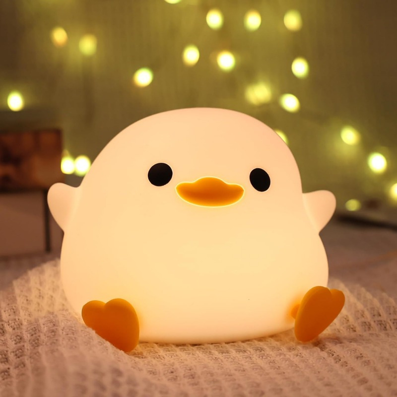 Cute Bean Duck Night Light Bedside Charging Sleep Lamp 2800k - Temu
