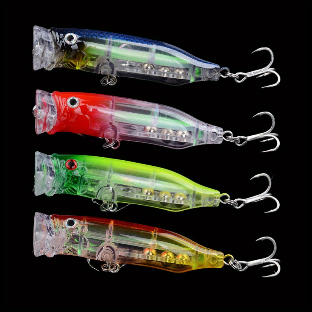 Big Mouth Fishing Lure Topwater Popper Bait - Temu