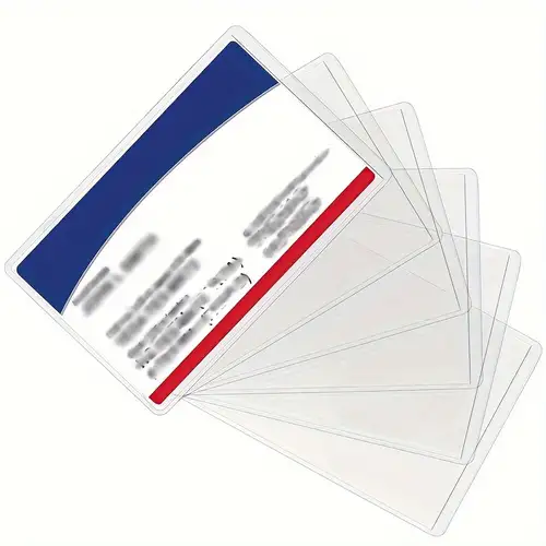 New Medicare Card Holder Protector Sleeves Clear Pvc Soft - Temu