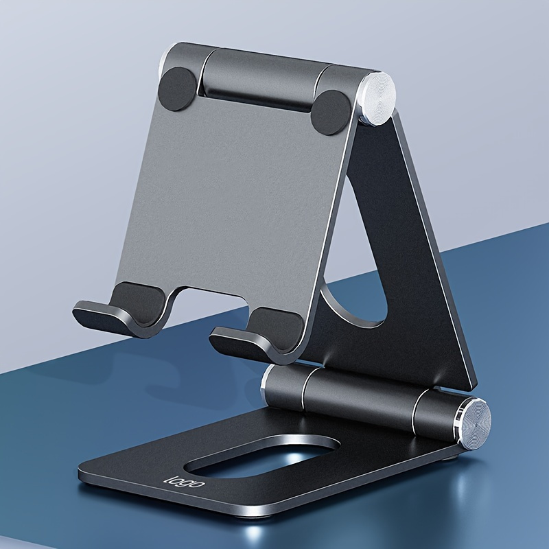 

1pc Aluminum Alloy Mobile Phone Holder Desktop Foldable Multi-functional Lazy Metal Plank Stand