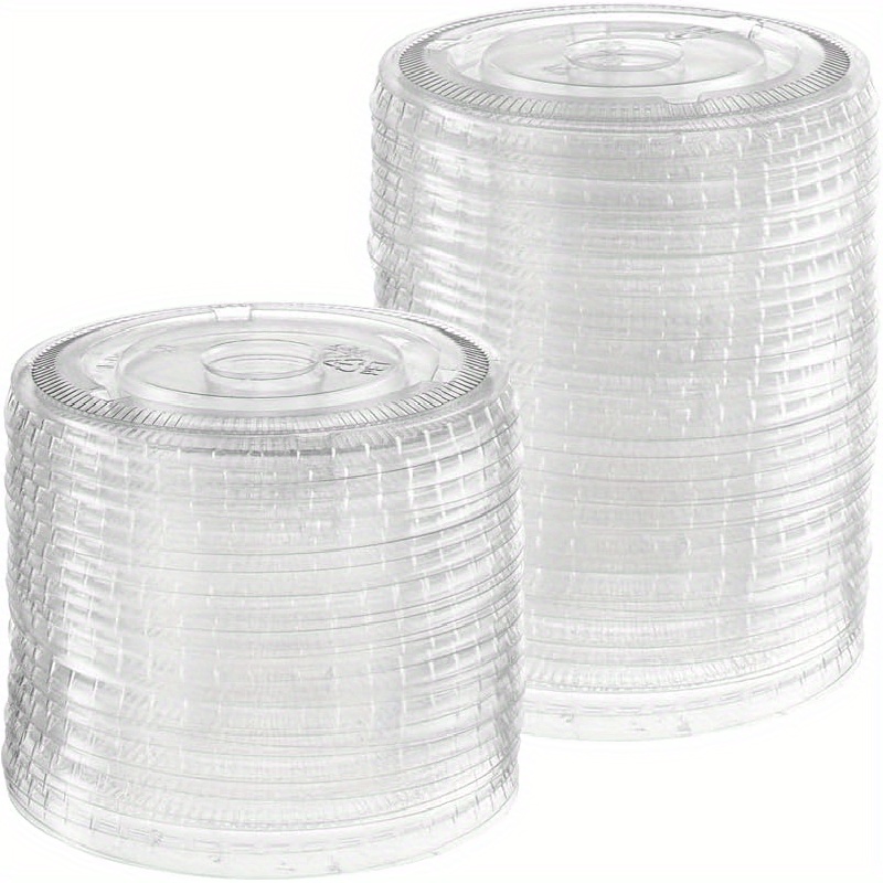 Coppetta Round Clear Plastic To Go Cup Dome Lid - Fits 12 oz - 200 count box