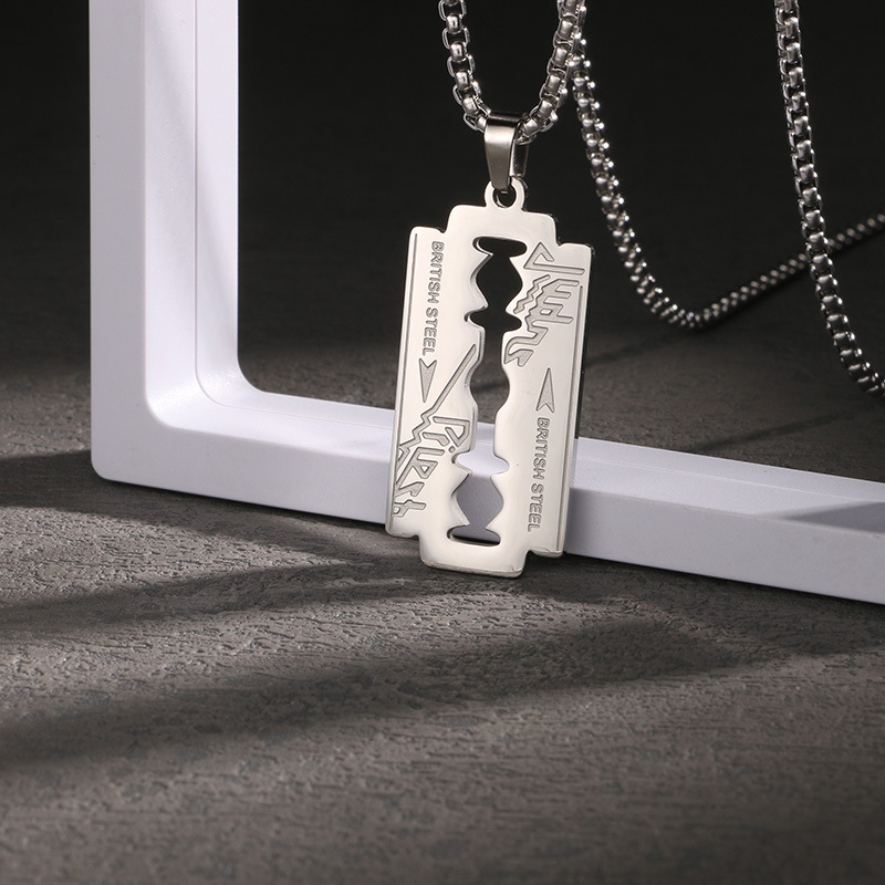 

1pc Shaver Pendant Necklace, Hip Hop Style Necklace For Men