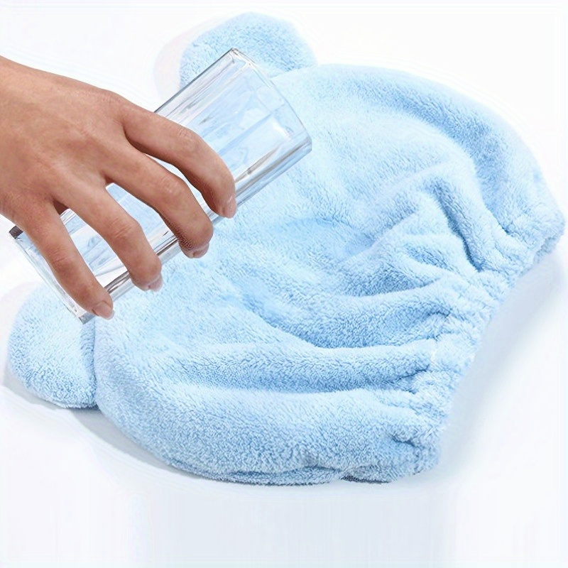Cartoon Microfiber Hair Drying Towel - Quick Drying for Curly Long Thick Hair