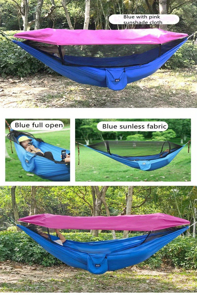 portable outdoor garden quick open mosquito net hammocks Temu