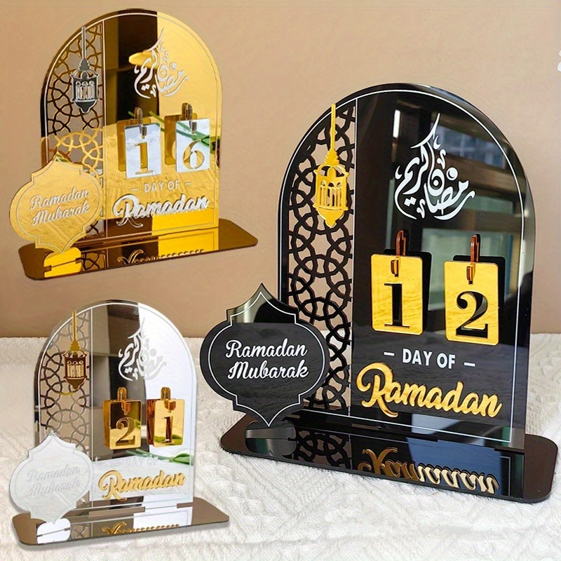Calendrier en feutre pour Ramadan Mubarak, décoration du Ramadan