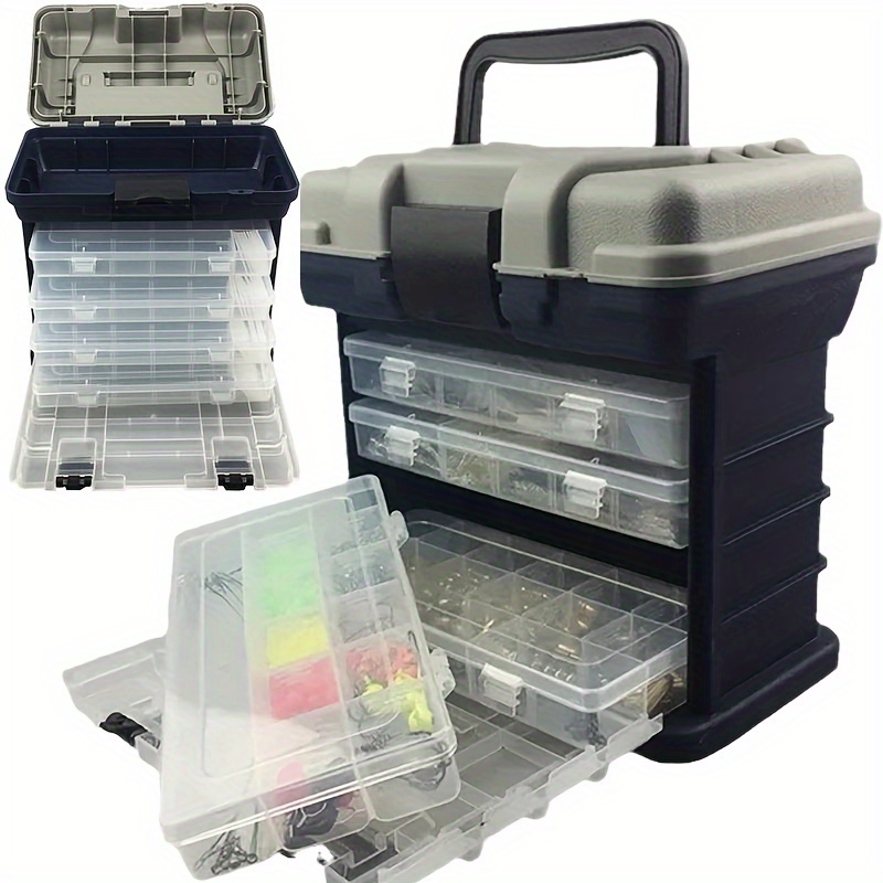 Multifunctional Tackle Box 4 layer Drawer Style Storage Box - Temu