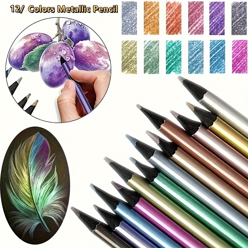 Crayons à dessin au charbon de bois doux non toxiques, stylo à croquis  manga professionnel, fournitures d'art, 24 pièces - AliExpress