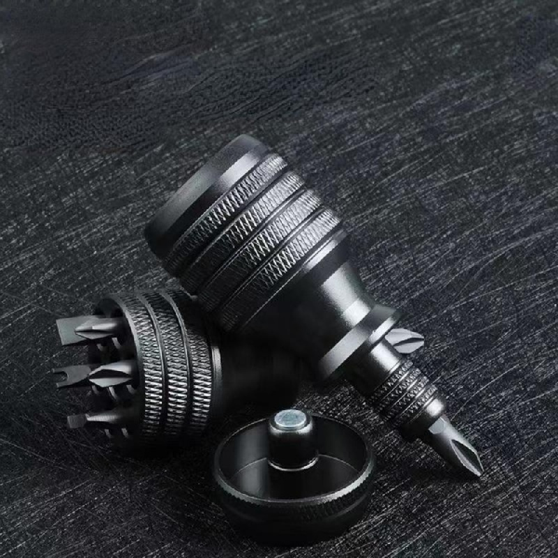 

Mini Screwdriver Titanium Screwdriver 1/4 Inch Magnetic Screwdriver 7 In 1 S2 Alloy Steel Drill Bit Edc For Home Repair Tools