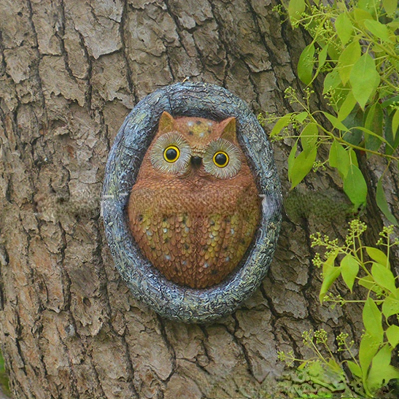 Yard Micro Landscape Cute Owl Ornaments Animal Living Room - Temu