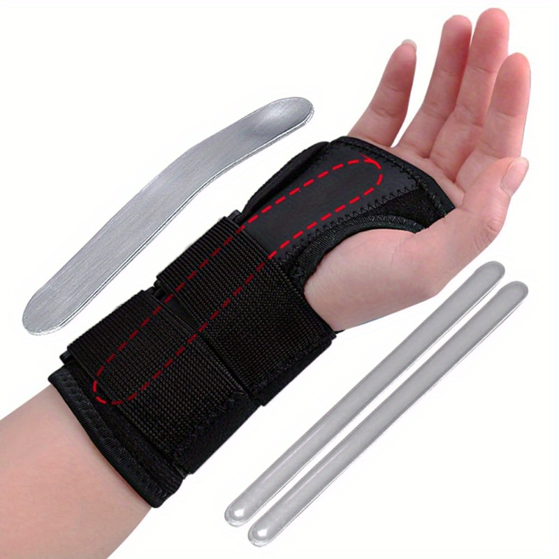Wrist Brace Carpal Tunnel, Wrist Support Stabilizer Wrist Protector for  Left and Right Hand with Removable Splint and Adjustable Elastic Straps for