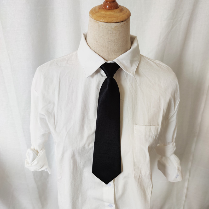 

Plain Color Tie For Boys, Suitable For Students Uniforms Performances Parties School
