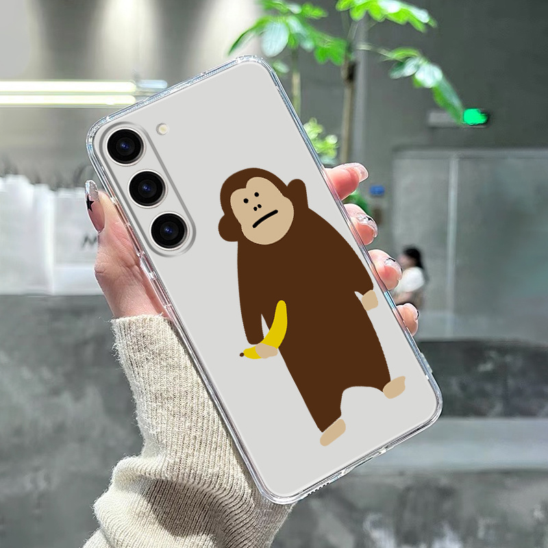 

Luxury Shockproof Pattern Cartoon Monkey Phone Case For Samsung Galaxy S23 S23 Ultra S20 S20+ S20 Fe S21 Fe 5g S22 S22+ Galaxy A14/a23/a32 55g/a52/a54 5g Phone Cases Gt1